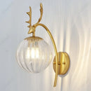 Axyaa LED Glass Spherical Wall Lamp for Home Living Room Bedroom Hallway Lighting