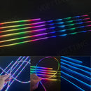 Axyaa Car Interior LED Ambient Lights - Colorful Fiber Optic Atmosphere Strips