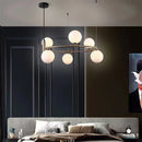 Axya Modern Glass Ball Pendant Lights with Adjustable Height & G9 Bulb