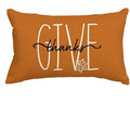 Axyaa Autumn Pumpkin Thanks Pillowcase 30X50cm Thanksgiving Stripe Decorative Sofa Cushion Cover
