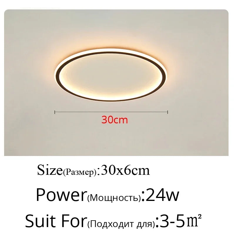 Axyaa Nordic Minimalist LED Ceiling Light for Living Room Kitchen Restaurant