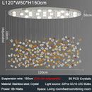 Axyaa LED Glass Ceiling Chandelier for Hotel Lobby Restaurant Art Lighting Fixtures