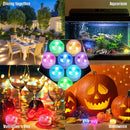 Axyaa Mini Submersible LED Tea Lights with Remote Control - Waterproof for Home Party