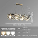 Axyaa Crystal Pendant Light for Modern Minimalist Luxury Living Room
