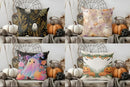 Axyaa Halloween Ghosts & Leaves Pattern Pillow Cover for Sofa Bedroom Car