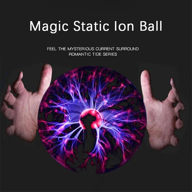 Axyaa Plasma Ball Lamp: LED Touch Control Night Light for Bedroom Decor & Kids Gifts