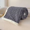 Axyaa Double Thickened Throw Blanket for Winter - Super Soft Cozy Sofa Bed Cover