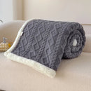 Axyaa Double Thickened Throw Blanket for Winter - Super Soft Cozy Sofa Bed Cover