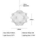 Wabi Sabi Silk Pendant Light Axyaa Chandelier E27 LED Modern Nordic Home Decor