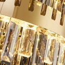 Axyaa Crystal Chandelier Dining Room Ceiling Light Luxury Pendant Lamp