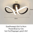 Axyaa LED Ceiling Light: Modern Minimalist Chandelier for Bedroom, Balcony, Corridor - AC110V-220V