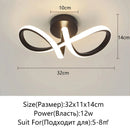 Axyaa LED Ceiling Light: Modern Minimalist Bedroom Balcony Chandelier Corridor Fixture