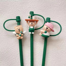 Axyaa Silicone Straw Cap: Dust Proof, Leak Proof, Cute Cover for 7-8mm Straws