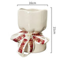 Axyaa Ceramic Flower Bouquet Vase Desk Decoration for Room Aesthetic Decor