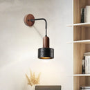 Axyaa Black Travertine Stone LED Wall Lamps for Home Interior Lighting