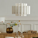 Axyaa Retro Wave Fabric Pendant Light for Designer Spaces