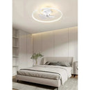 Axyaa Nordic LED Ceiling Fan Light for Bedroom and Study, Silent Strong Wind