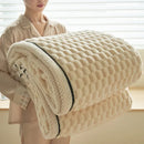 Axyaa Coral Velvet Sofa Blanket Farley