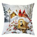 Axyaa Winter Wonderland Throw Pillow Cover for Sofa, Bedroom, Car - Festive Home Decor