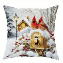 Axyaa Winter Wonderland Throw Pillow Cover for Sofa, Bedroom, Car - Festive Home Decor