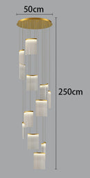Axyaa Modern Staircase Chandeliers LED Pendant Light for Living Room Decor