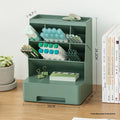 Axyaa Desktop Pencil Holder Organizer with Divided Drawer for Office and Students