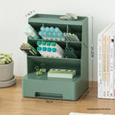 Axyaa Desktop Pencil Holder Organizer with Divided Drawer for Office and Students