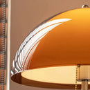 Axyaa Dark Brown Wood Grain Floor Lamp with Acrylic Lampshade