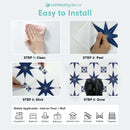 Axyaa Self Adhesive Vinyl Floor Tile Sticker Waterproof Non-slip Wall Sticker