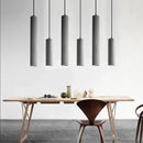 Axyaa Nordic Cement Chandelier: Creative Designer LED Pendant Light for Bedroom, Bar & Cafe