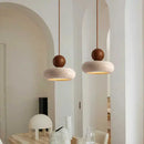 Axyaa Natural Yellow Agate Stone Pendant Light for Bedroom or Restaurant