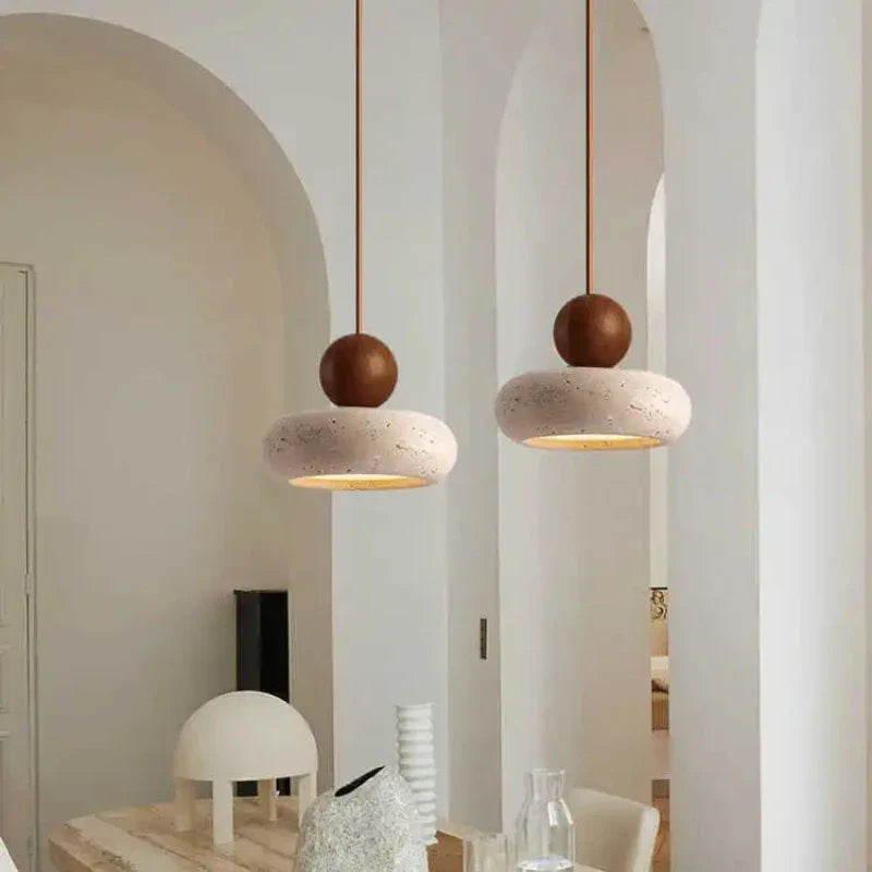 Axyaa Agate Stone Pendant Light for Bedroom or Restaurant