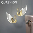 Axya Swan LED Pendant Chandelier for Home Decor and Lighting
