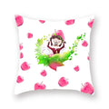 Axyaa Fruit Print Cushion Cover 45x45cm, Decorative Pillowcase with Apple Pineapple Watermelon Pattern