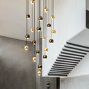 Axyaa Modern Home Stair Chandelier Living Room Dining Room Interior Lighting
