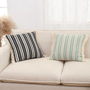Axyaa Striped Jacquard Pillowcase Cojines 45X45 Simple Throw Pillow Cotton Polyester