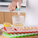Axyaa Silicone Ice Cube Mould Set: 10-Cavity Rectangular Bar Tools, Reusable & Creative
