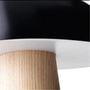 Axyaa Wood Grain Mushroom Table Lamp LED Light Art Decor Lighting