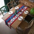 Axyaa Snowflake Jacquard Table Runner: Festive Décor for Winter Home