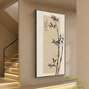 Axyaa Bamboo Entrance LED Light Wall Decor - High-end Chinese Style Home Hanging Painting