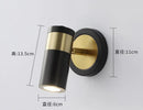 Axyaa Adjustable Gold Aluminum LED Wall Lamp for Bedroom, Bathroom, Corridor - Indoor Sconce Lighting