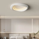 Axyaa White Round LED Ceiling Light with Remote Control for Bedroom and Living Room