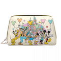 Axyaa Minnie Mouse Leather Makeup Bag: Stylish & Large Capacity Cosmetic Pouch