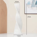 Axyaa Ceramic Geometric Lines Vase Abstract Decorative Ornaments