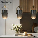 Axyaa Glass Pendant LED Lamp: Modern Luxury Hanging Lights for Home Décor