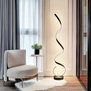 Axyaa Aluminum Spiral LED Floor Lamp for Study, Bedroom, Living Room Lighting
