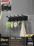 Axyaa Wall Rack Hooks for Bathroom & Kitchen - Folding Robe Towel Holder