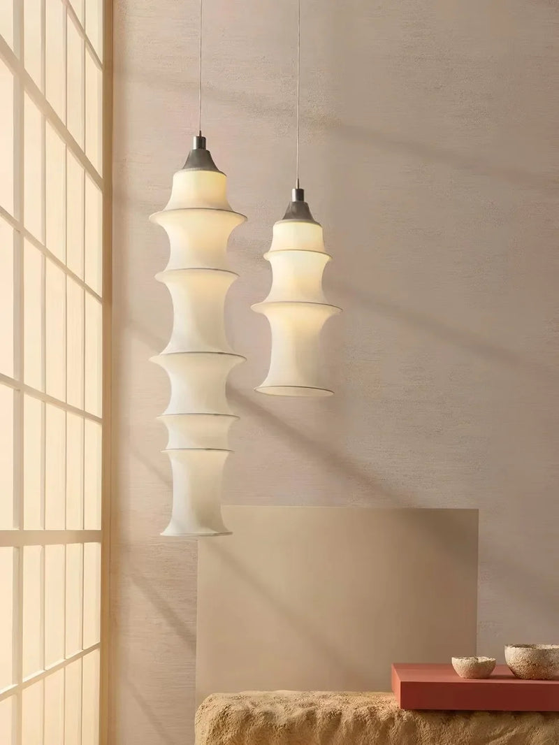Axyaa Wabi Sabi Silk Pendant Lamp for Home Decor-Falkland Designer Pendant