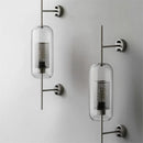 Axyaa Retro Glass Wall Lamp for Living Room, Bedroom, Restaurant, Study - Industrial Wind Grid Style