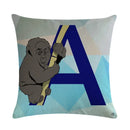 Axyaa Animal Print Linen Pillowcase Set